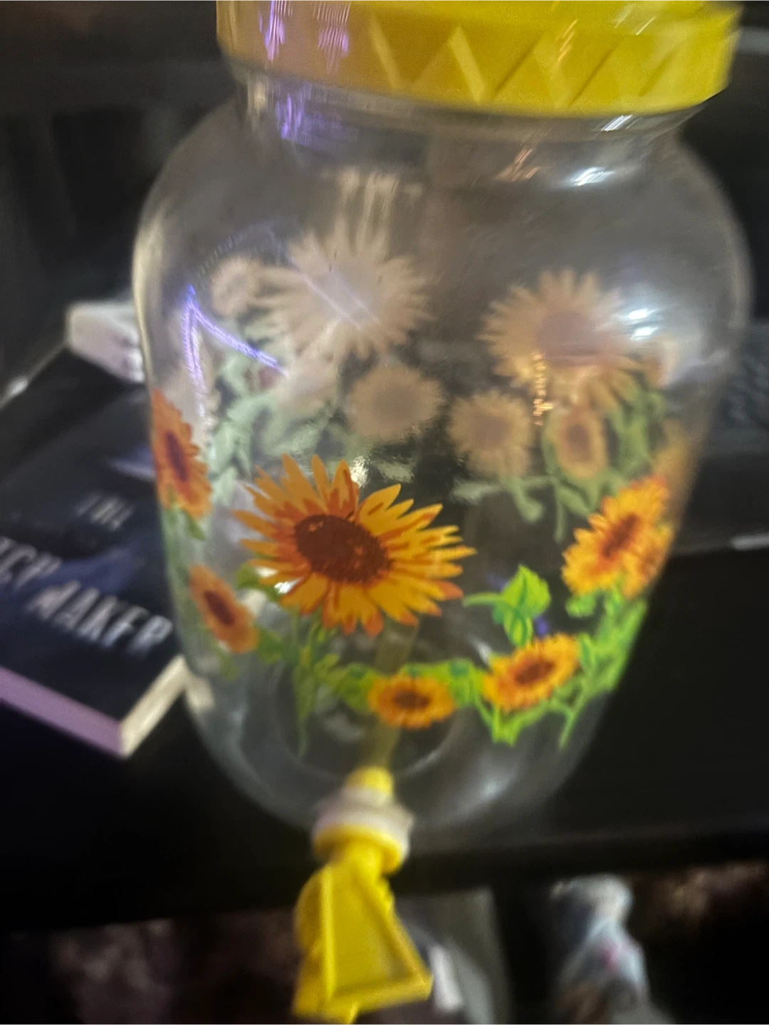 Sunflower Glass Drink Dispenser - photo 2