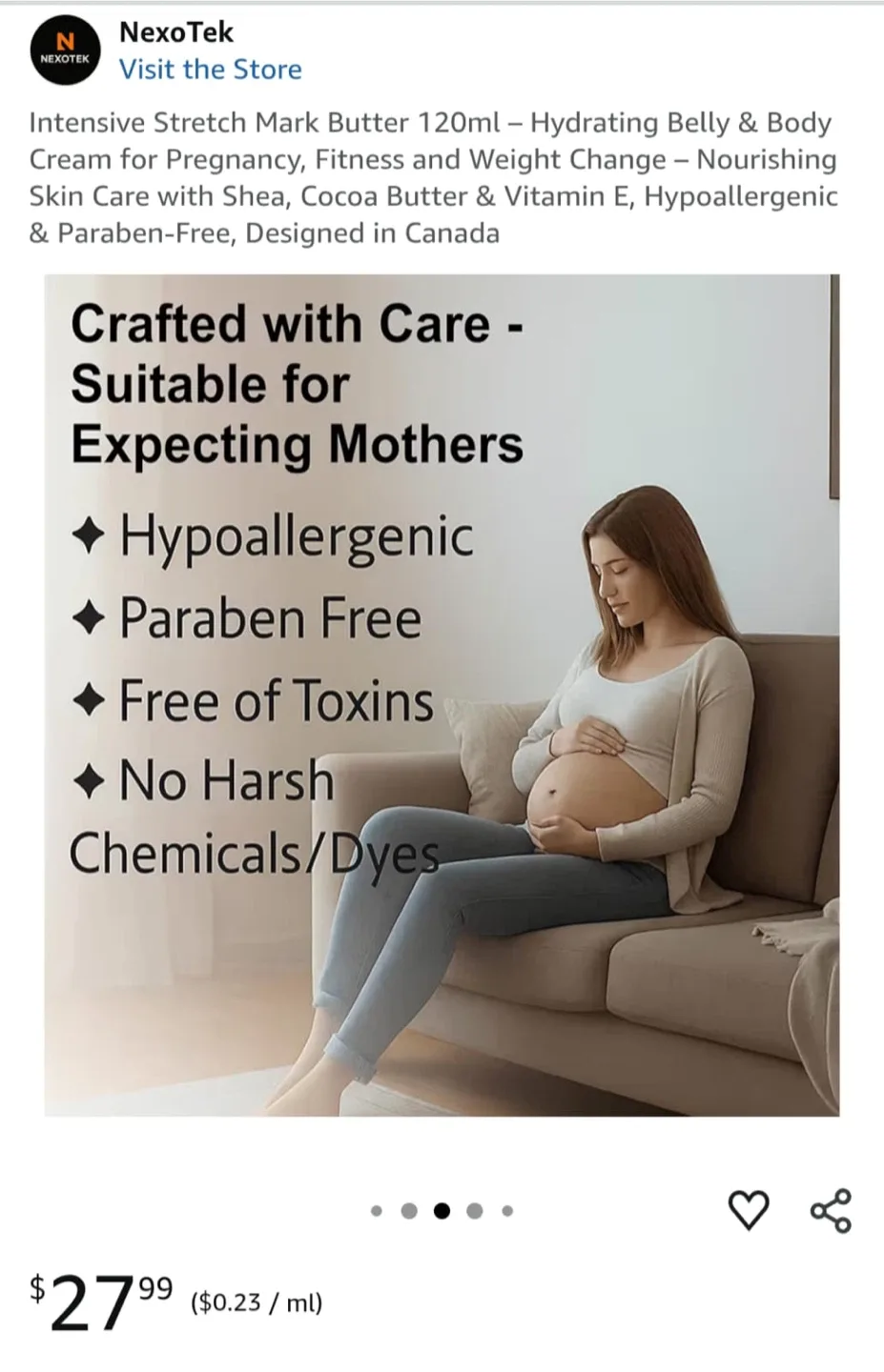 NexoTek Stretch Mark Butter 120ml image indicator(4)