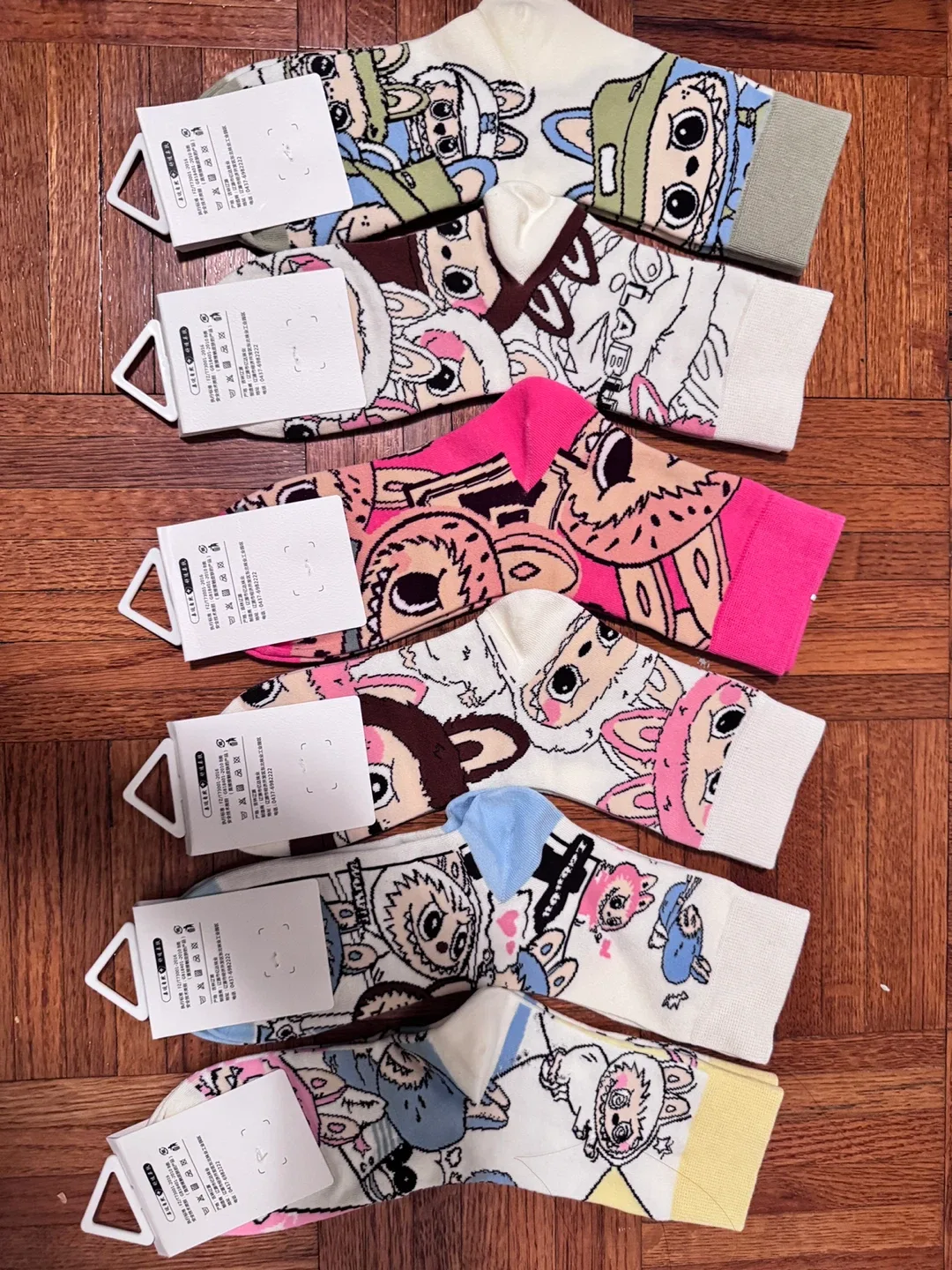 Cotton Labubu Socks - women size 7-9.5 image indicator(2)