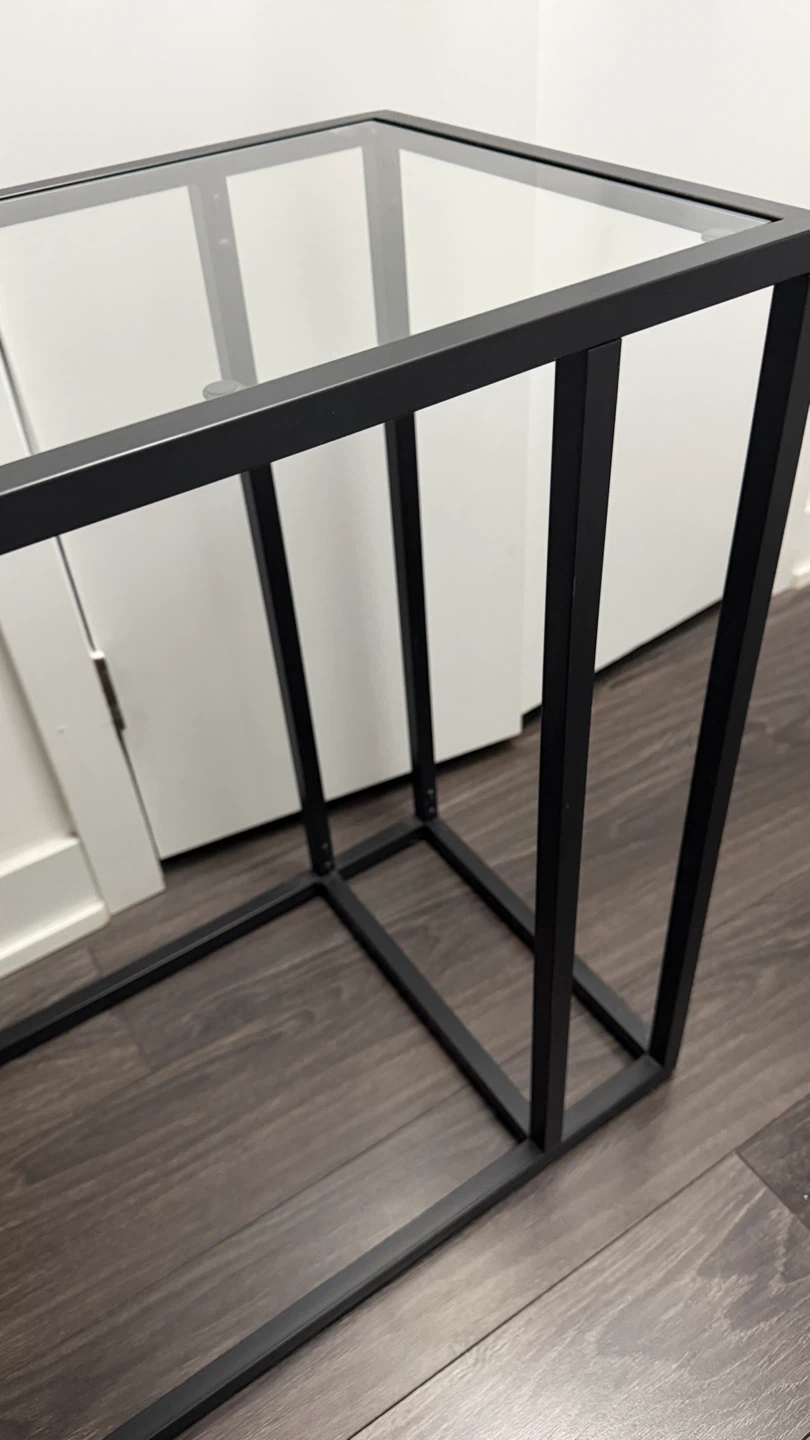 IKEA VITTSJÖ Laptop Stand / Bedside Table – Black - photo 4
