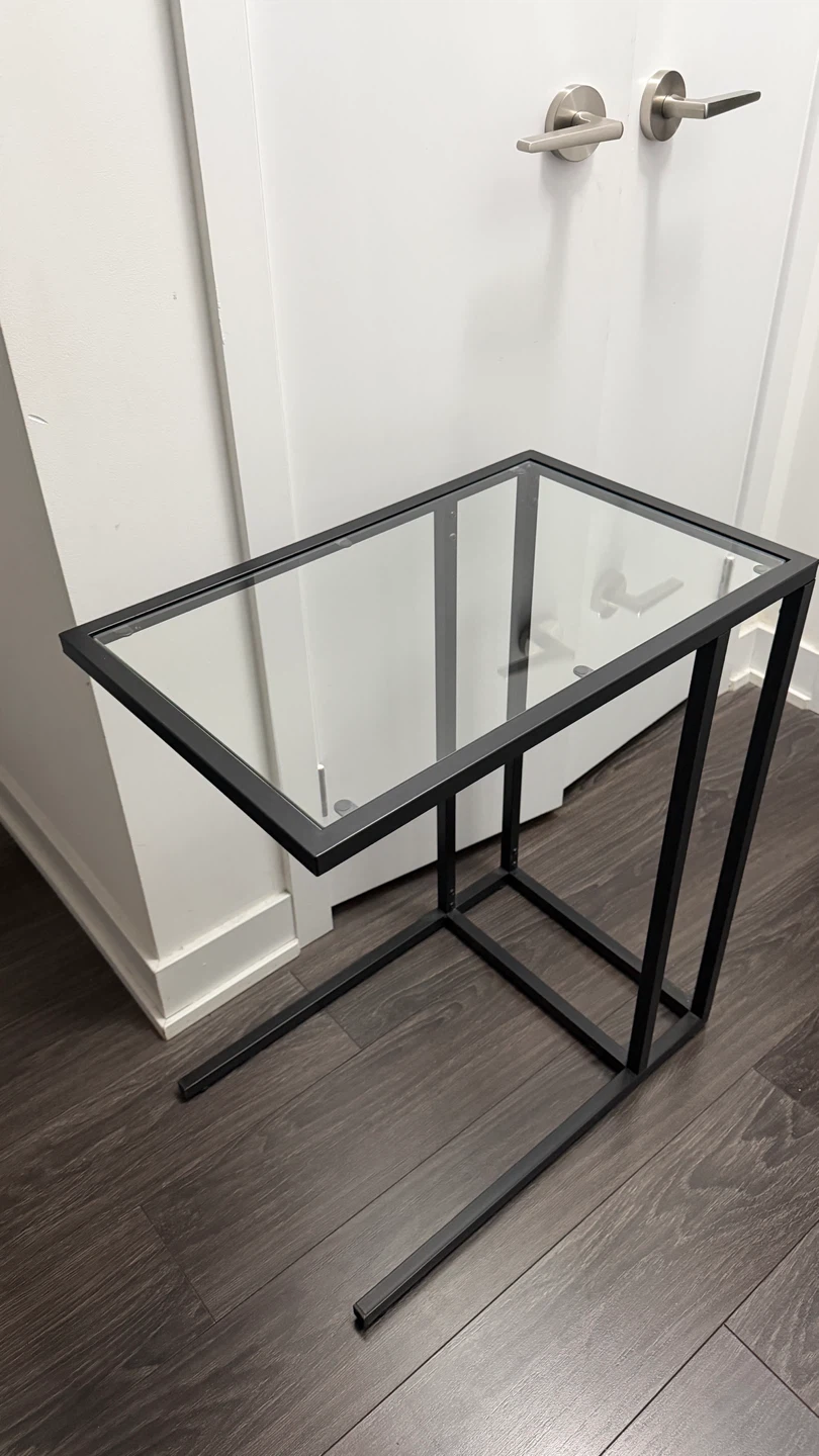 IKEA VITTSJÖ Laptop Stand / Bedside Table – Black - photo 2