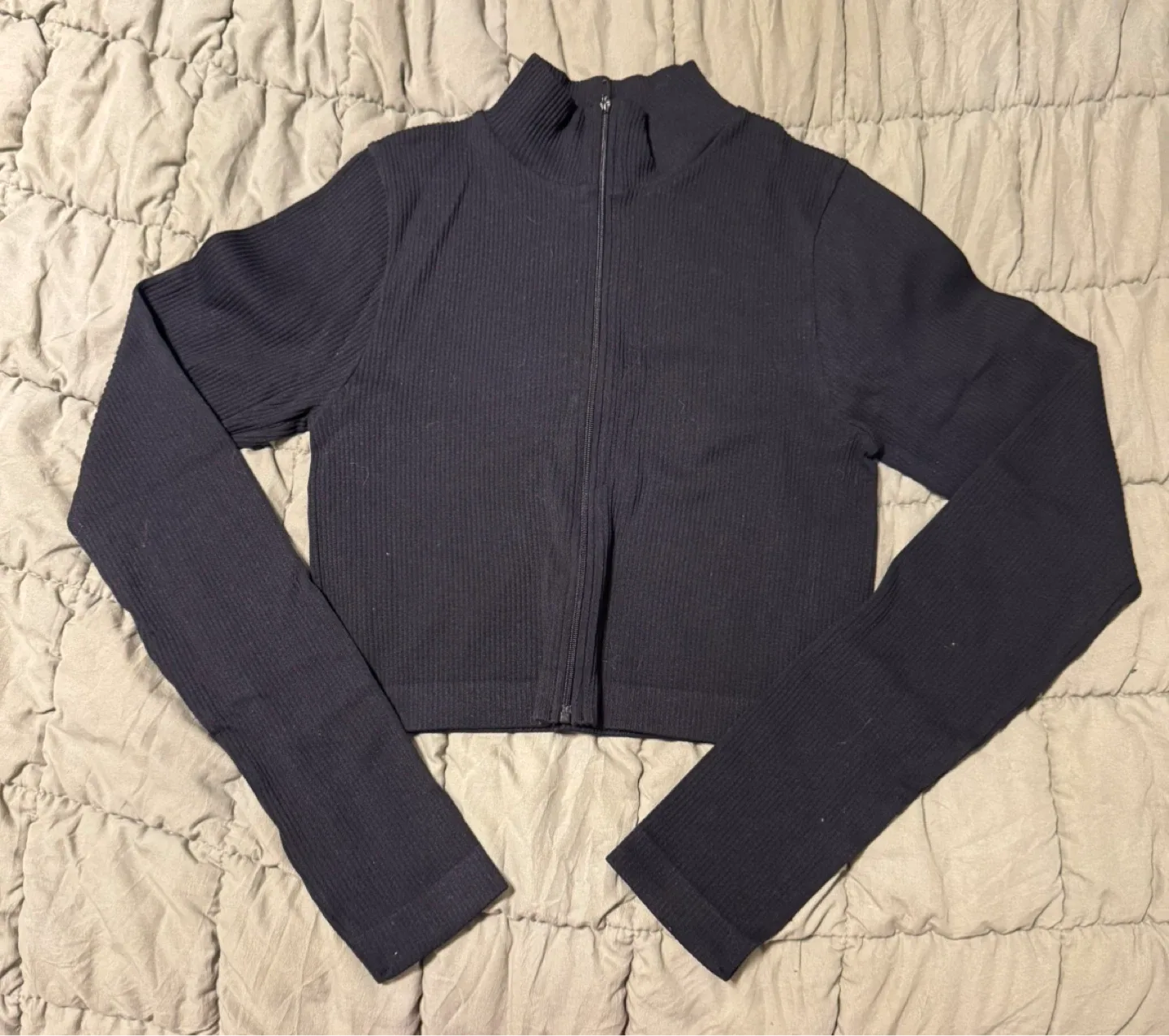 Garage Zip-Up Crop Top