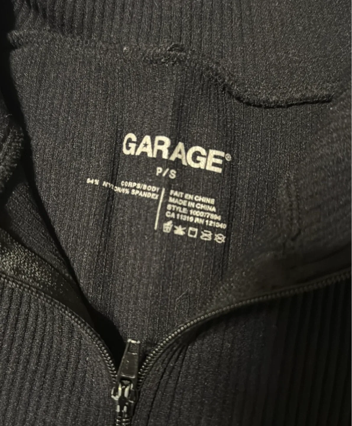 Garage Zip-Up Crop Top image indicator(2)