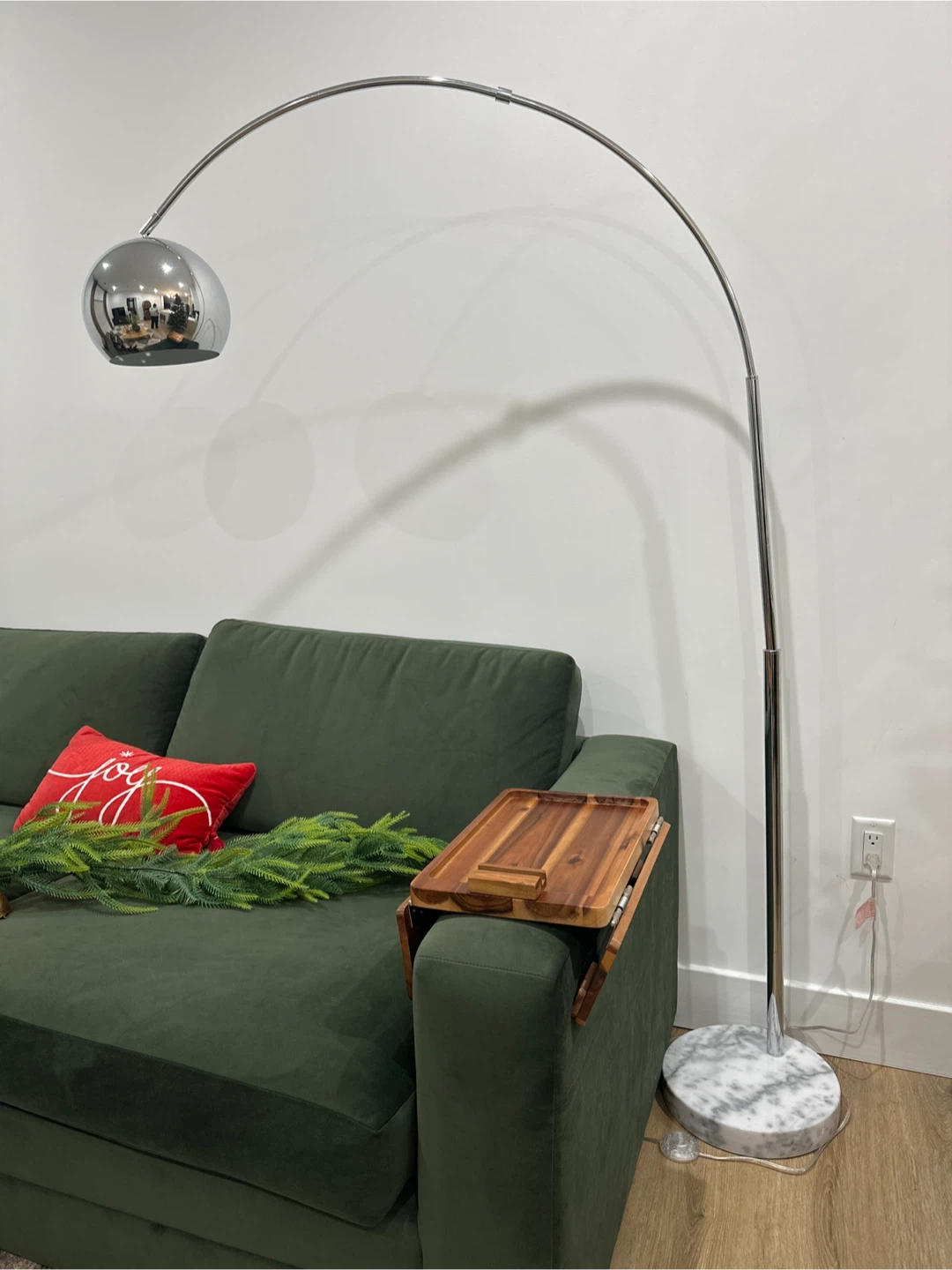 Arc Floor Lamp with Marble Base