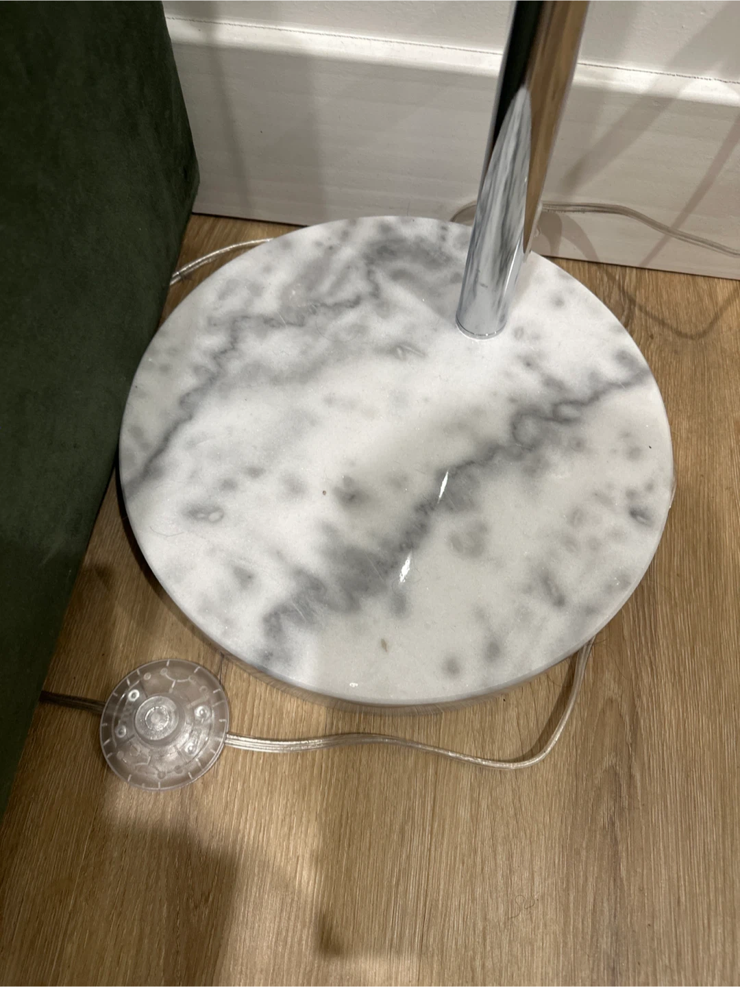 Arc Floor Lamp with Marble Base - photo 2