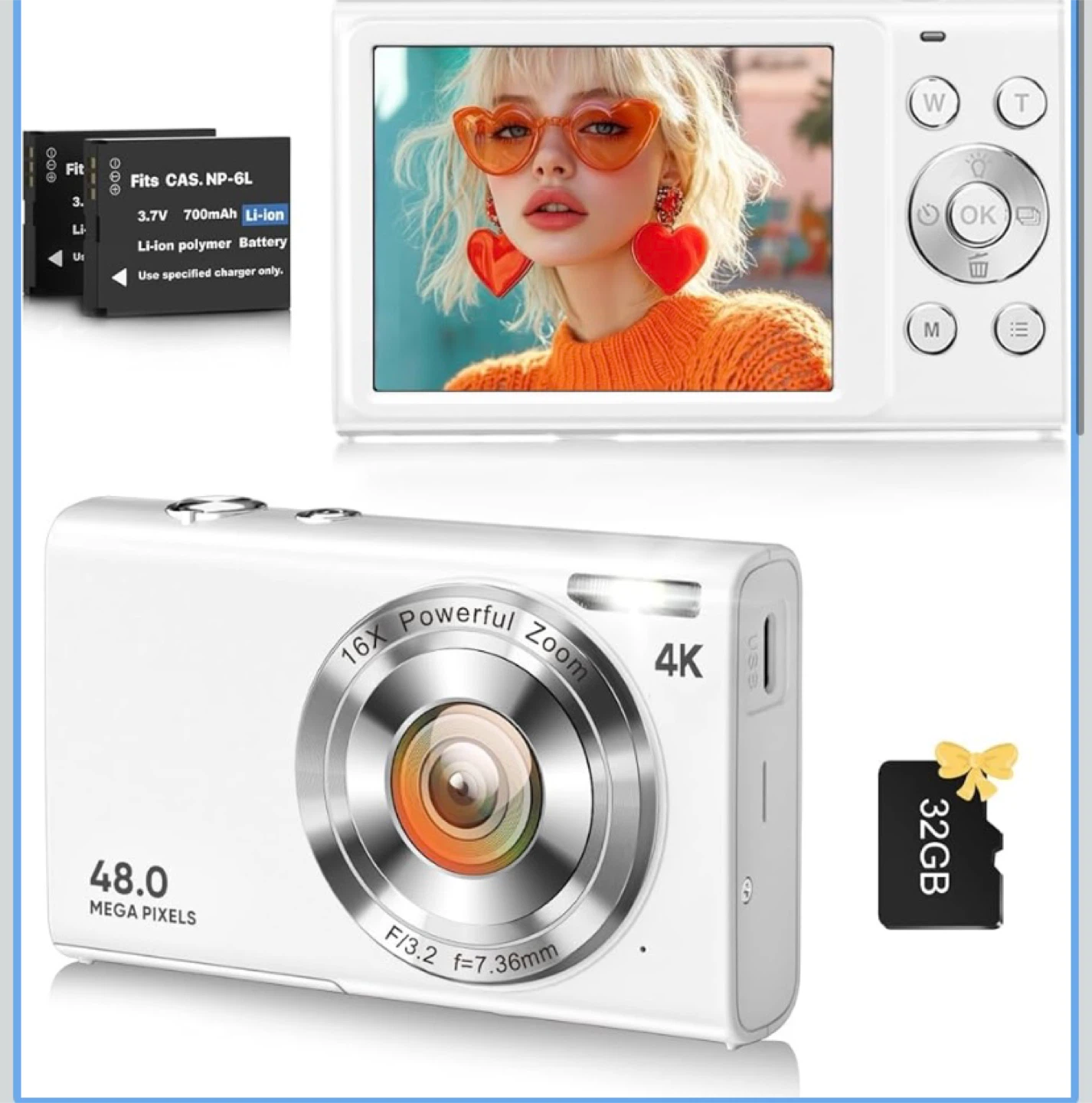 4K Digital Camera - White - photo 2
