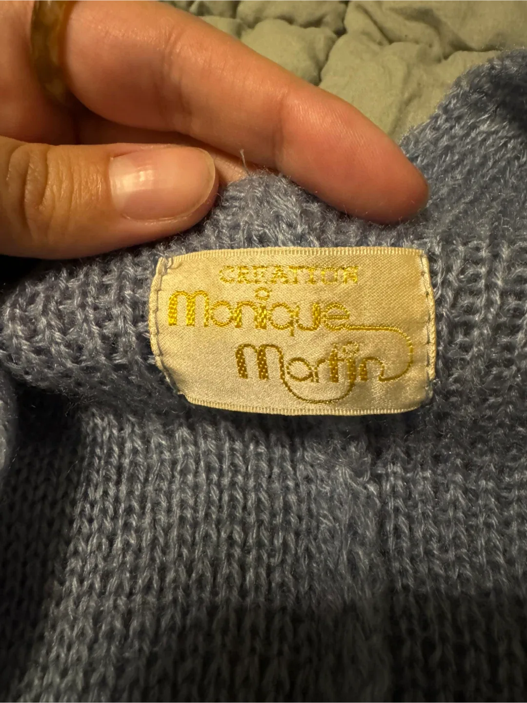 Blue Knit Cardigan image indicator(2)