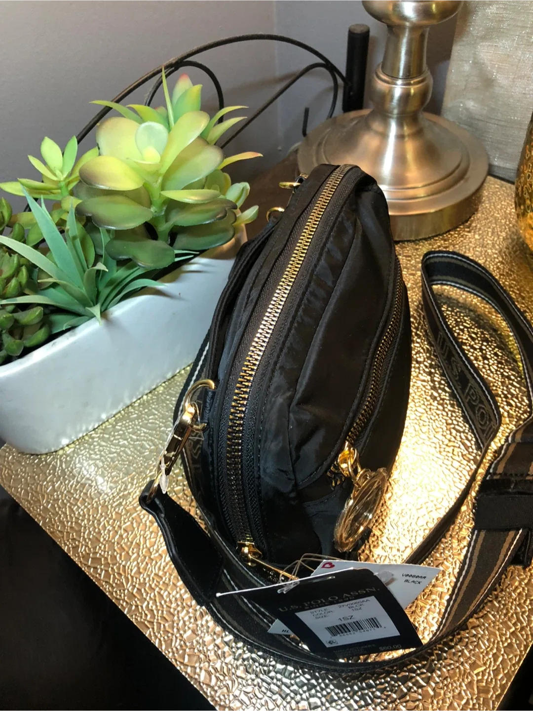 U.S. Polo Assn. Vaquera Black Belt Bag - New with Tags! image indicator(5)