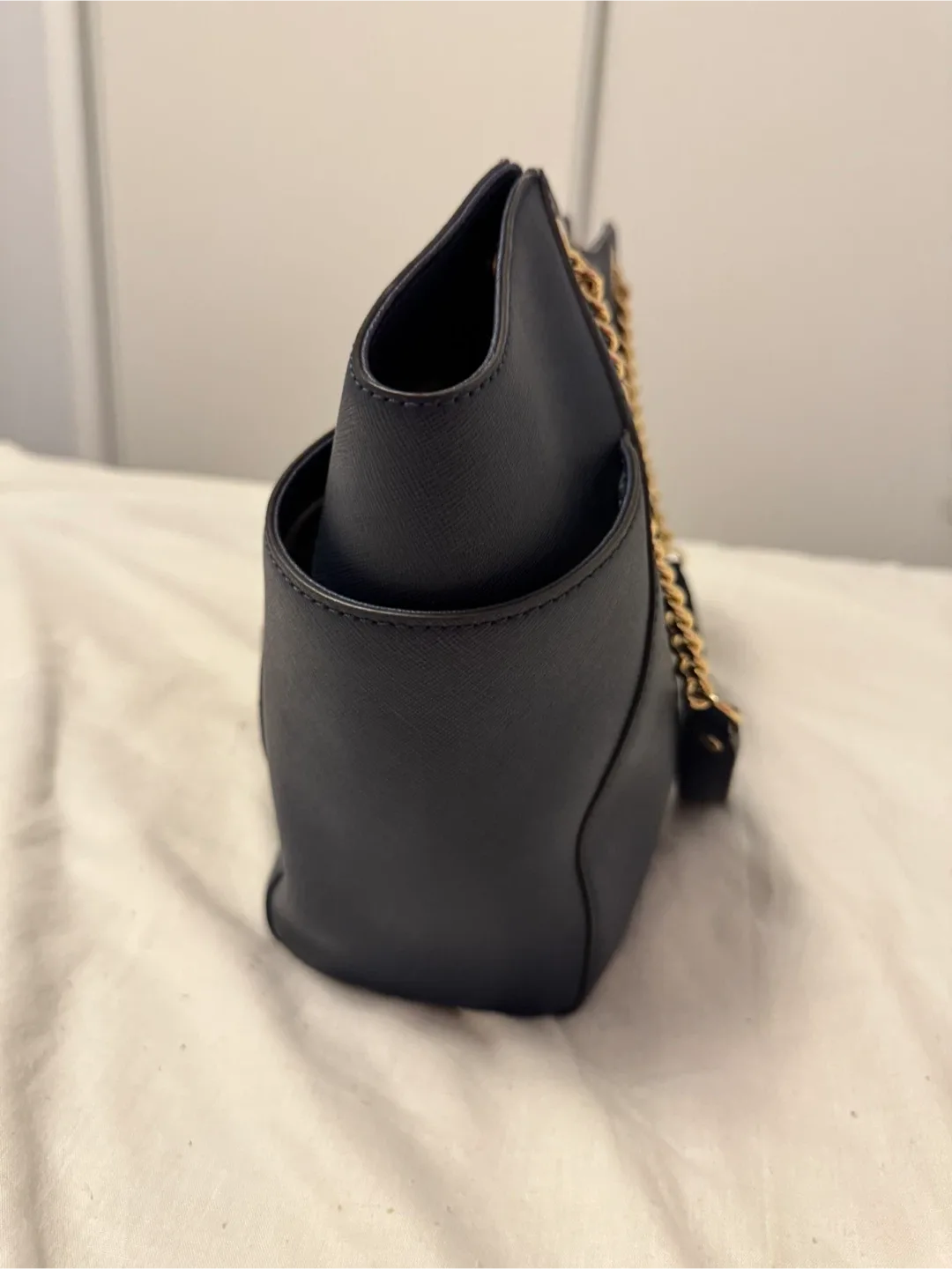 Michael Kors Navy Blue Tote Bag image indicator(4)