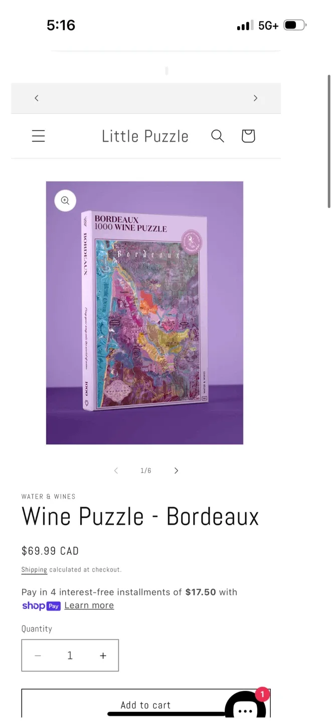 NEW Bordeaux 1000 Wine Puzzle image indicator(6)