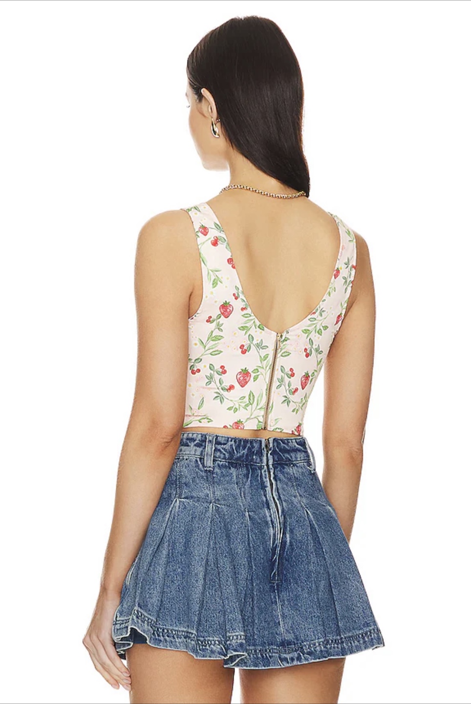 Resa GIGI Bustier in Cherie 🍓 🍒Print Size Medium Retail $132 - photo 4