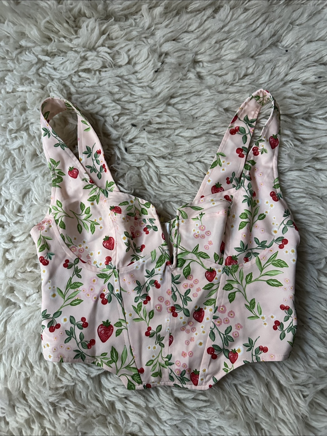 Resa GIGI Bustier in Cherie 🍓 🍒Print Size Medium Retail $132 - photo 5