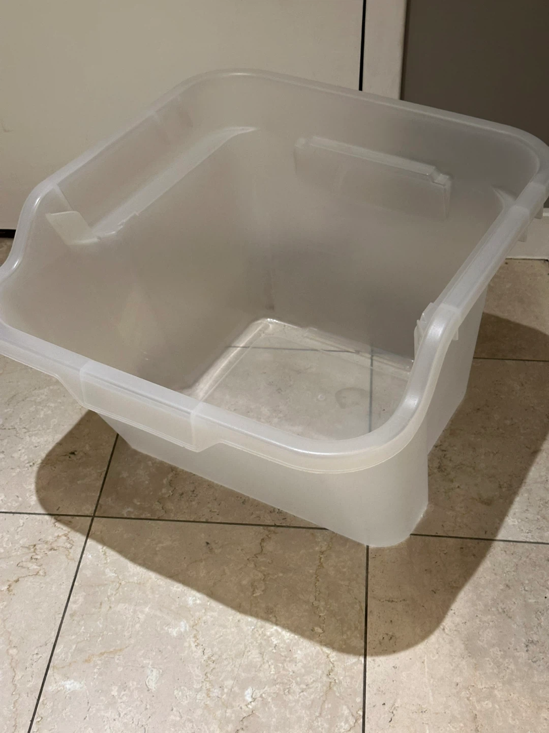 Clear Plastic Storage Bins - Set of 4 - photo 3