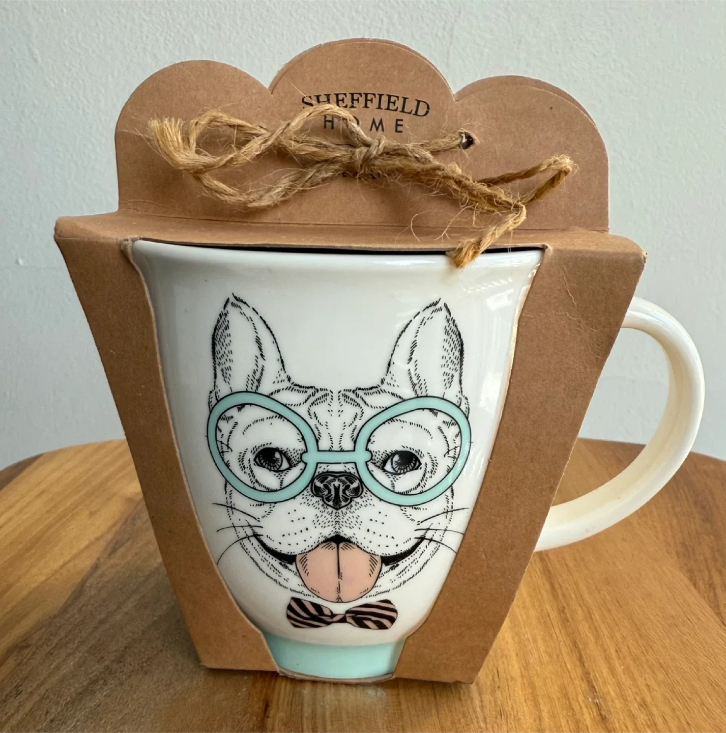 Sheffield Home Mug Dog with Glasses #Cleanout