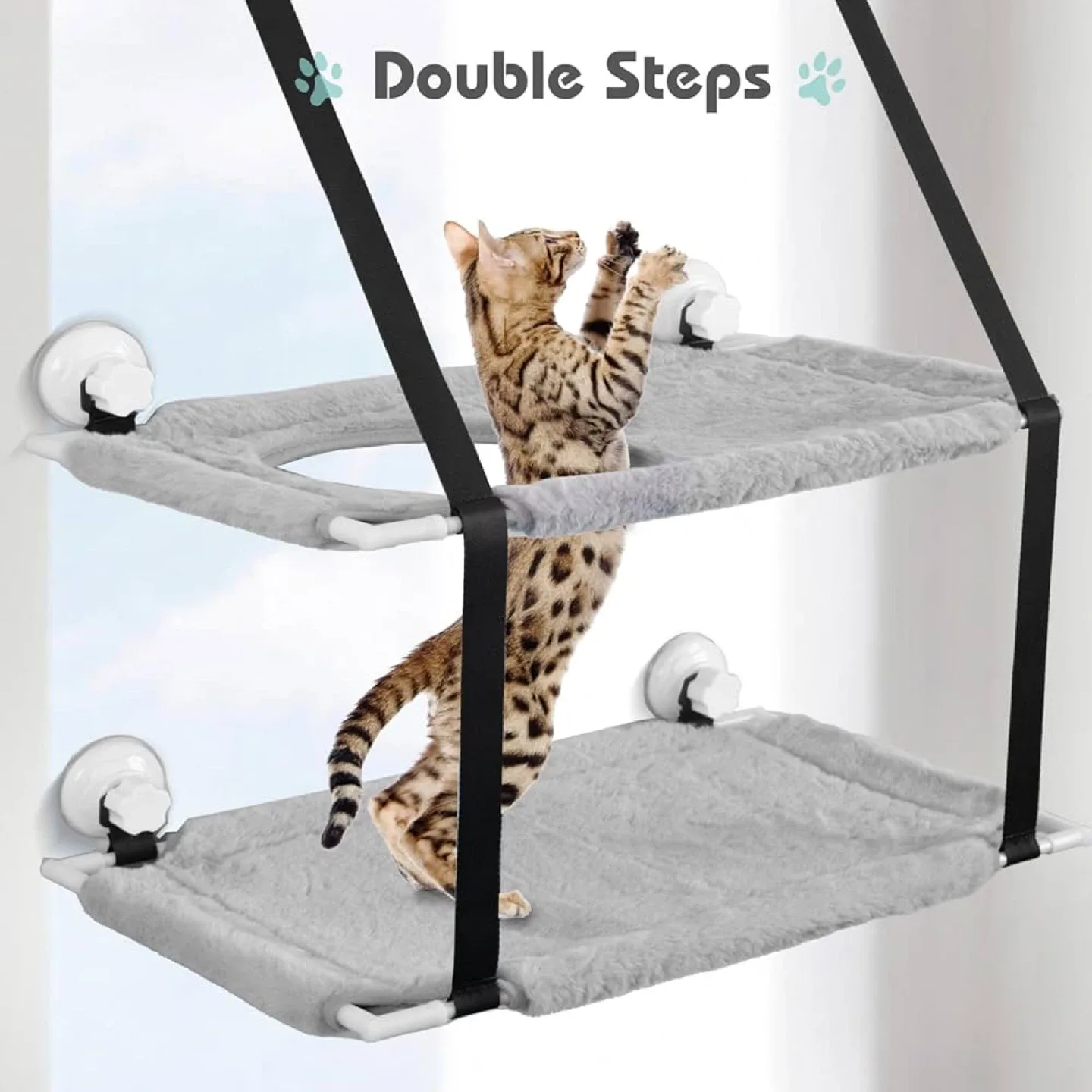 Double Layer Cat Window Perch image indicator(5)
