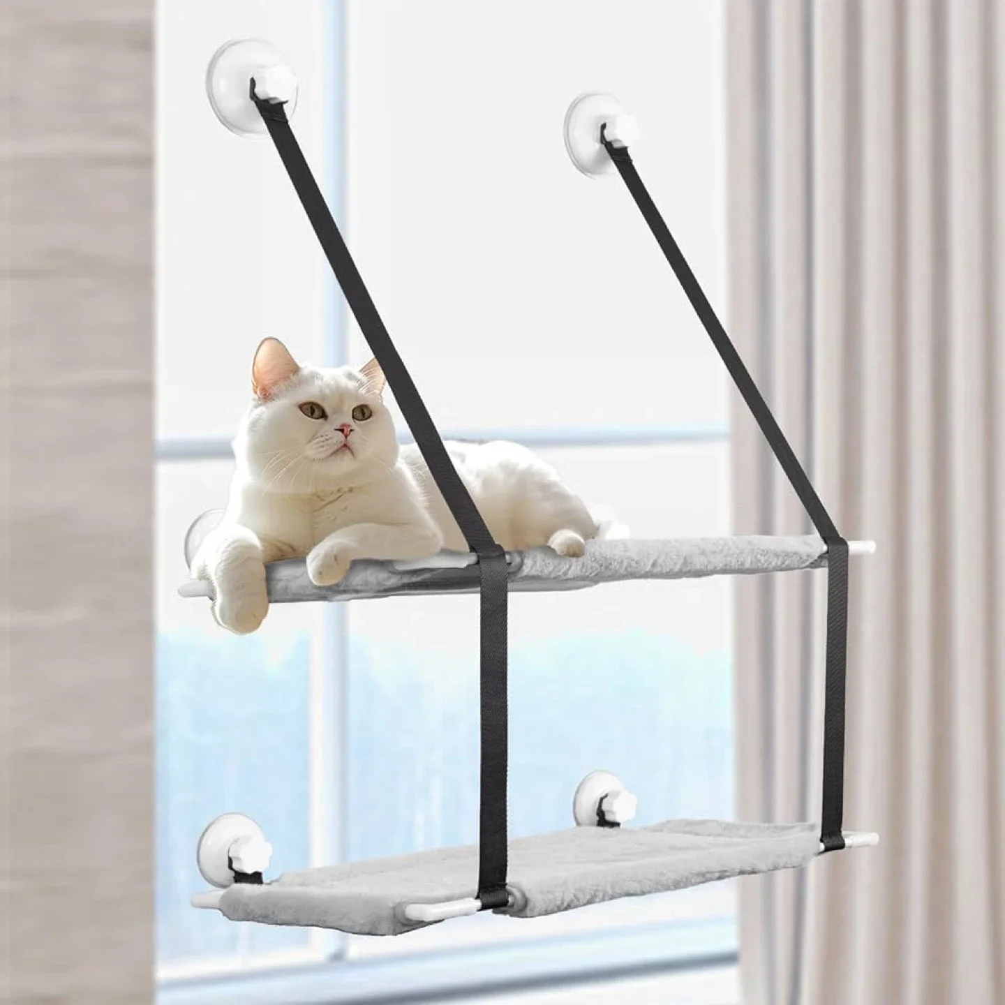Double Layer Cat Window Perch image indicator(2)