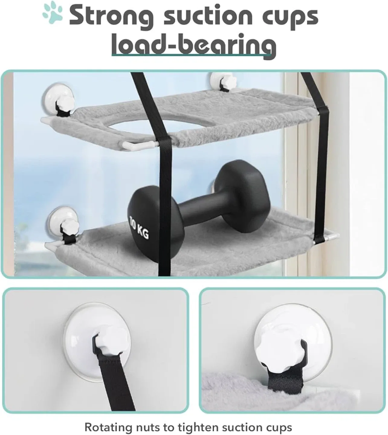 Double Layer Cat Window Perch image indicator(4)