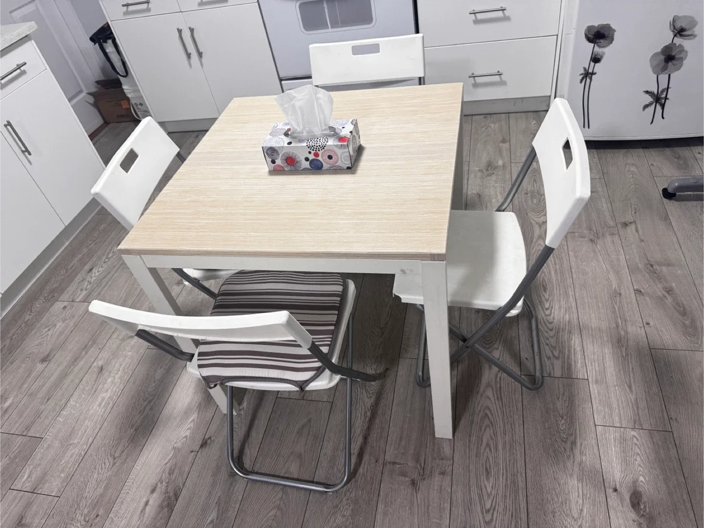 IKEA Dining Table with 4 Chairs #Cleanout image indicator(2)