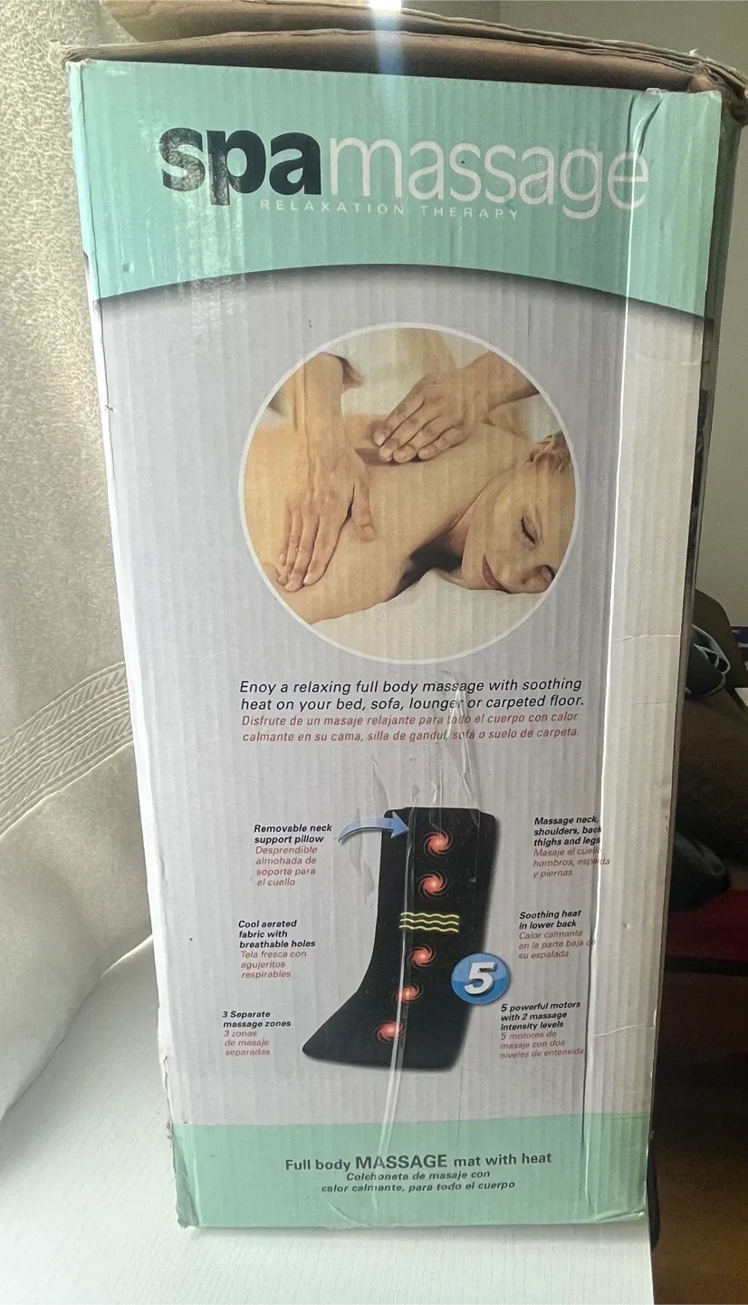 Spa Massage Relaxation Therapy Full-size Body Massage Mat image indicator(5)