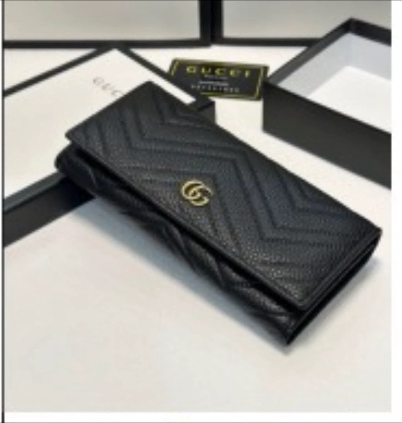 Gucci Marmont Leather Wallet - Black
