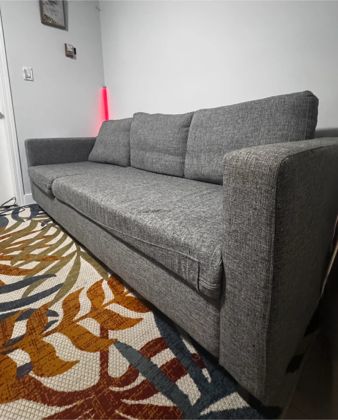 Grey 3-Seater Sofa #Cleanout - photo 2