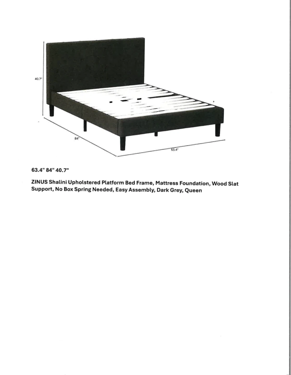 Queen Size Bed Frame - Mint Condition! - photo 4