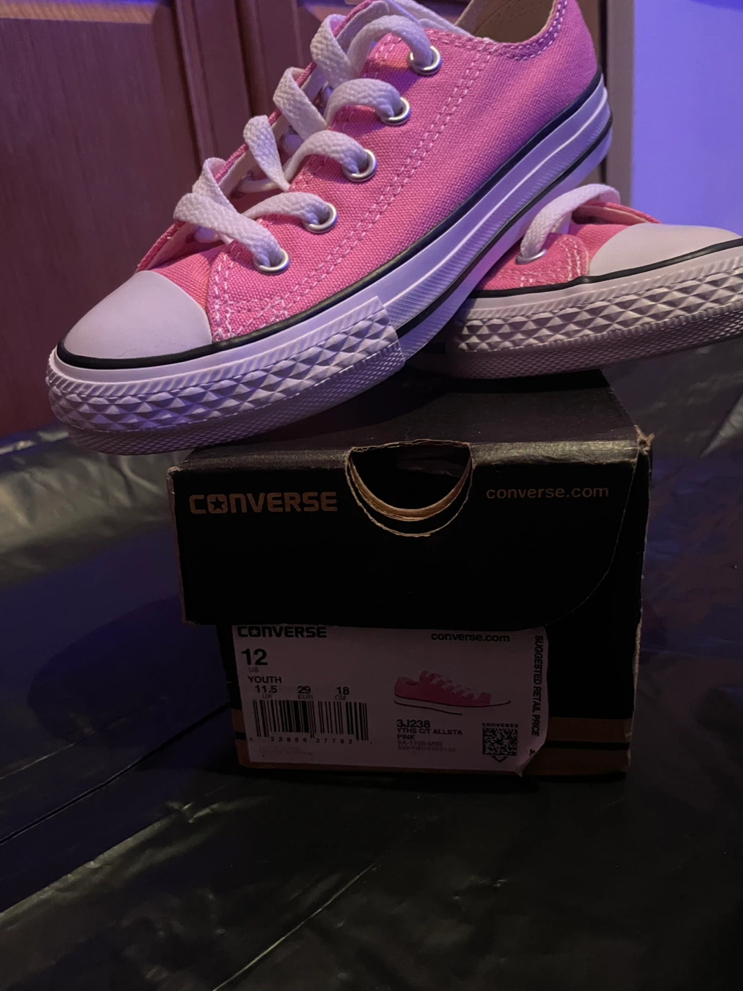 Converse All Star Pink Youth Size 12 #Cleanout - photo 4