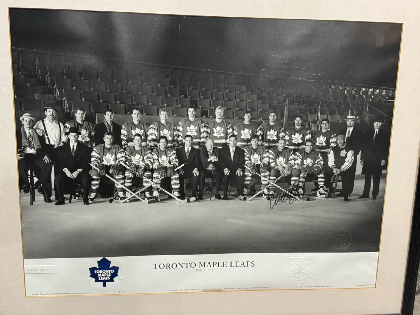 Toronto Maple Leafs 1991-1997 Framed Photo