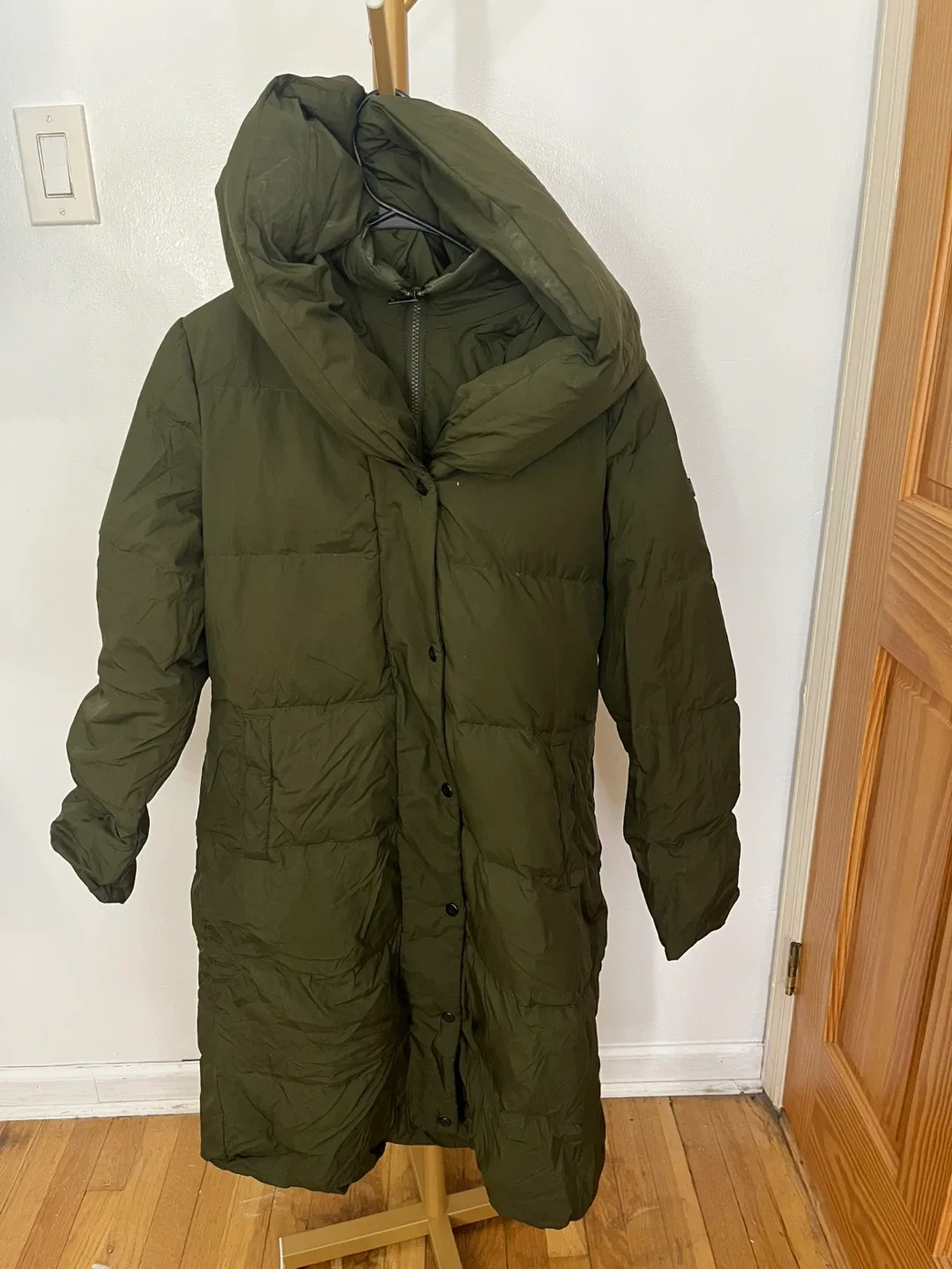 Ralph Lauren Olive Green Puffer Coat - Size M