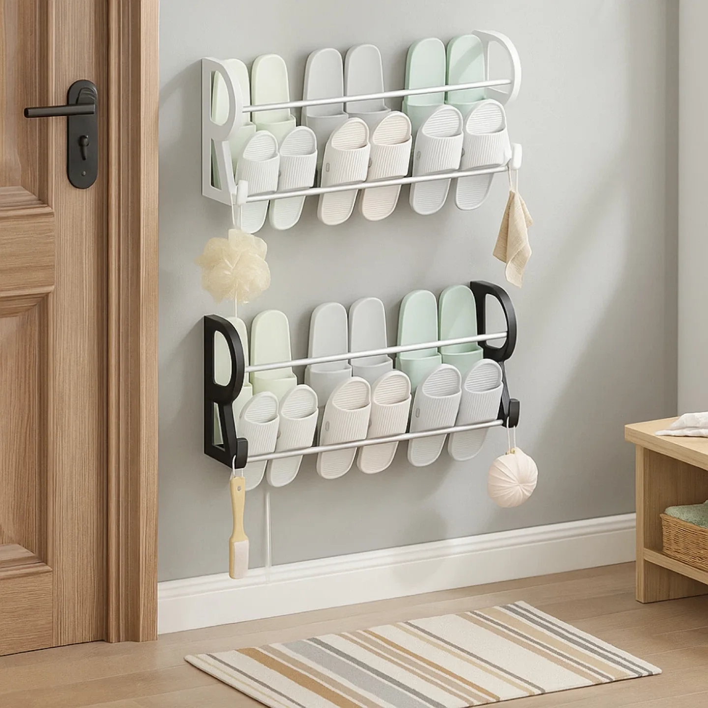 Wall-Mounted Shoe Rack image indicator(2)