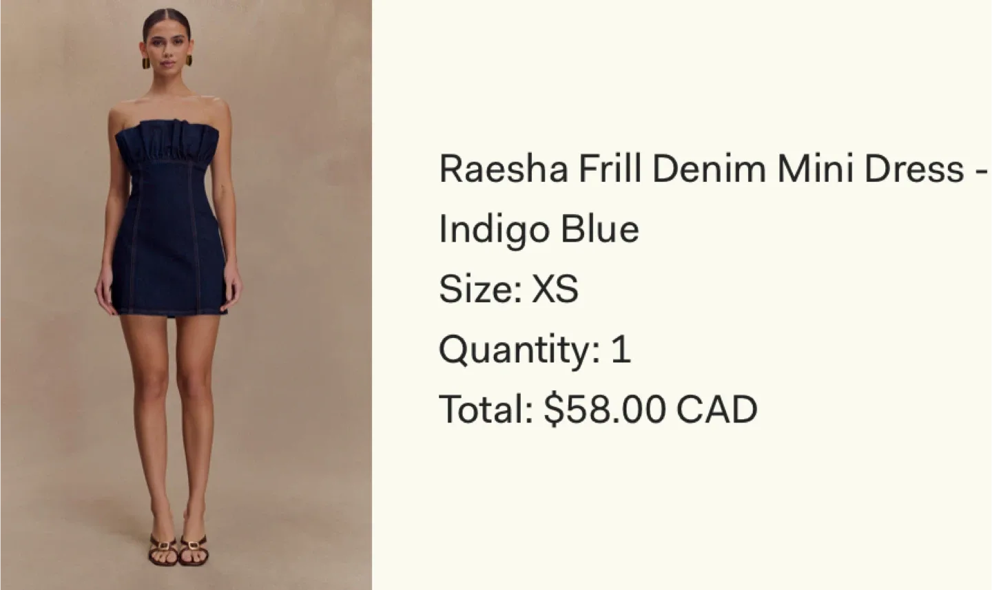 Strapless Denim Mini Dress image indicator(10)