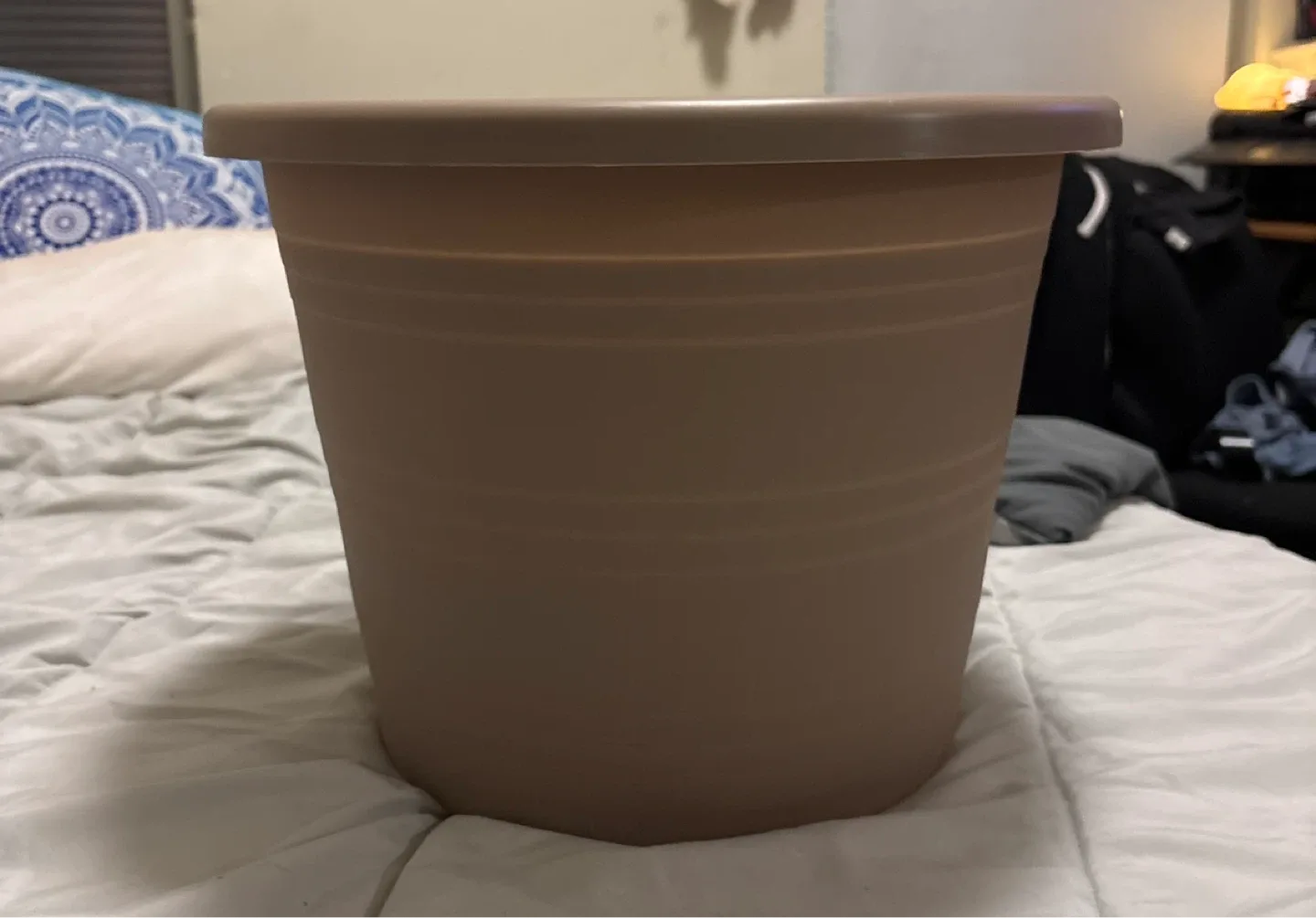 Beige Plastic Planter