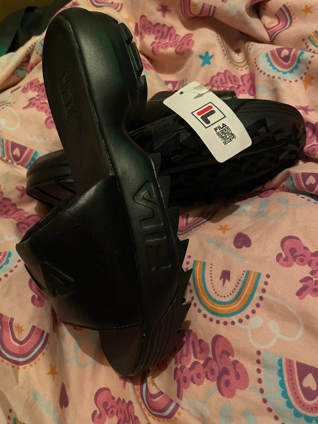 Fila Black Slides - Women's Size 6 #Cleanout