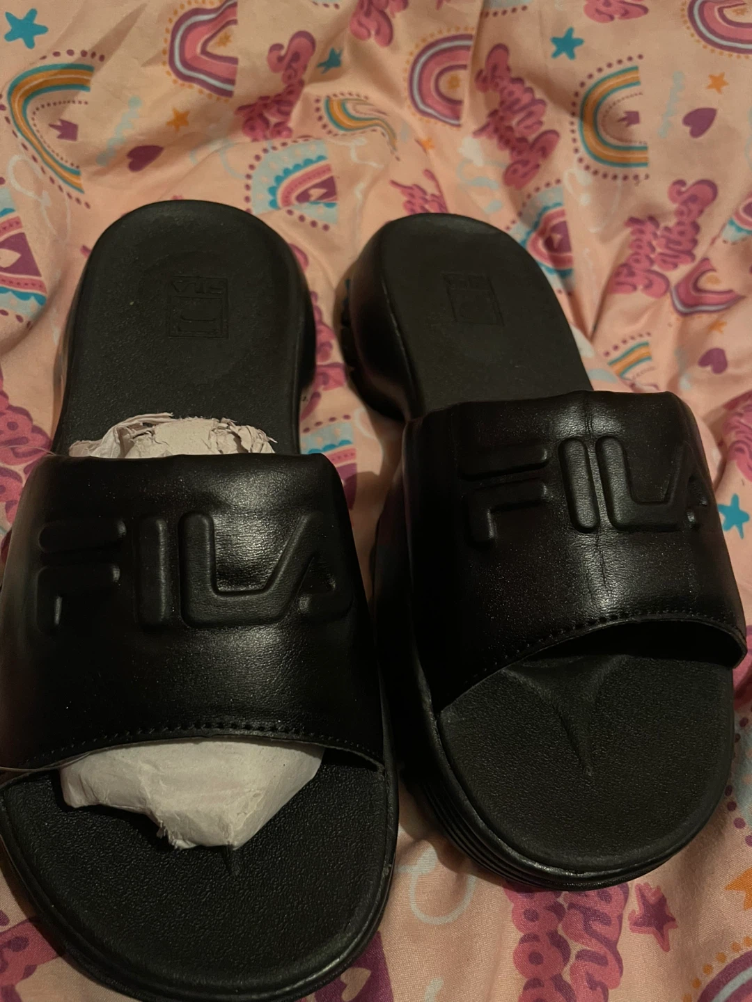 Fila Black Slides - Women's Size 6 #Cleanout - photo 2