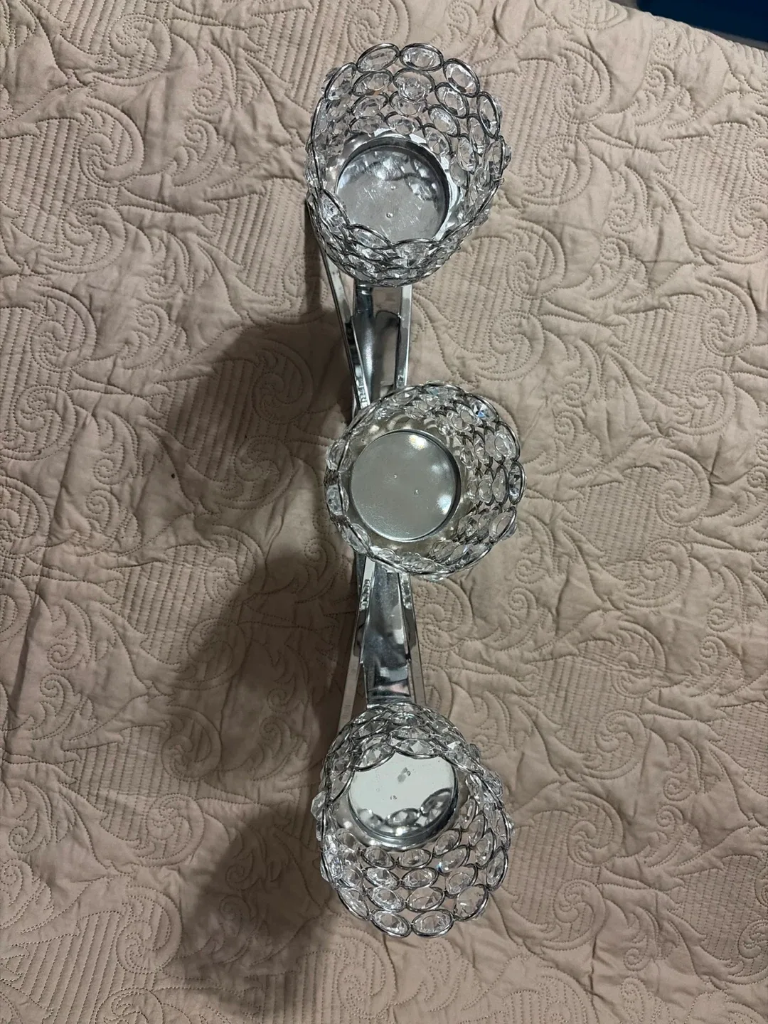 Crystal Candle Holder - Triple