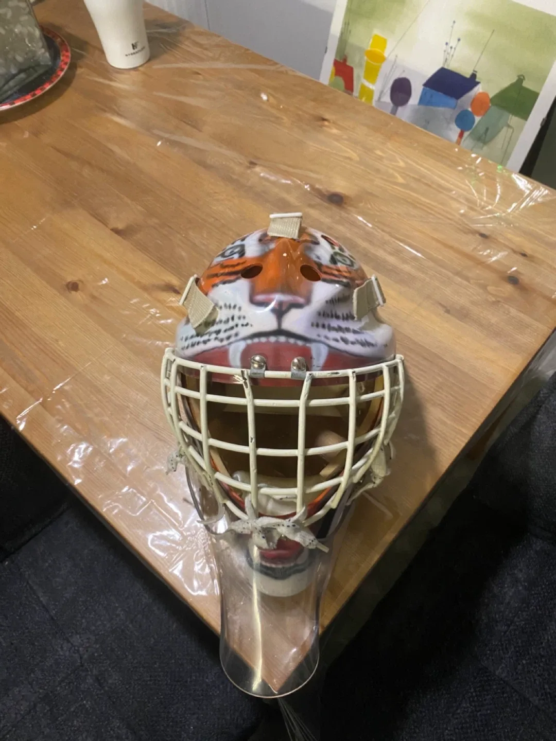 Vintage Goalie Gear – Van Velden Tiger & Daignault Rolland Mask