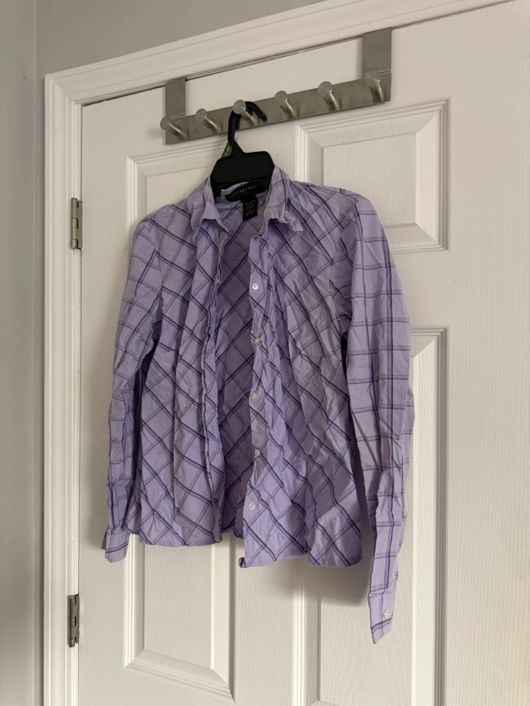 Geoffrey Beene Sport Purple Plaid Button-Down Shirt - photo 3