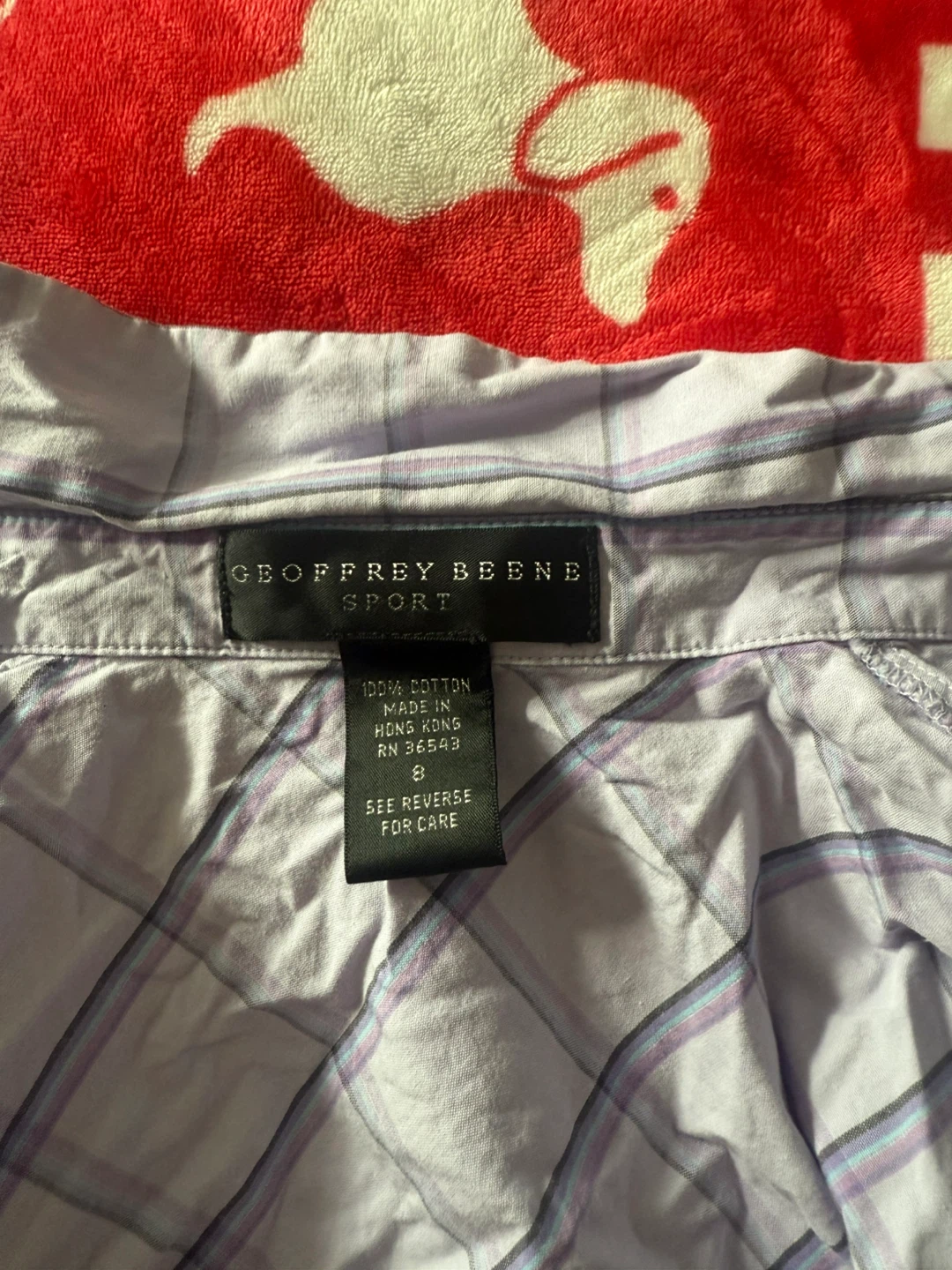 Geoffrey Beene Sport Purple Plaid Button-Down Shirt - photo 2