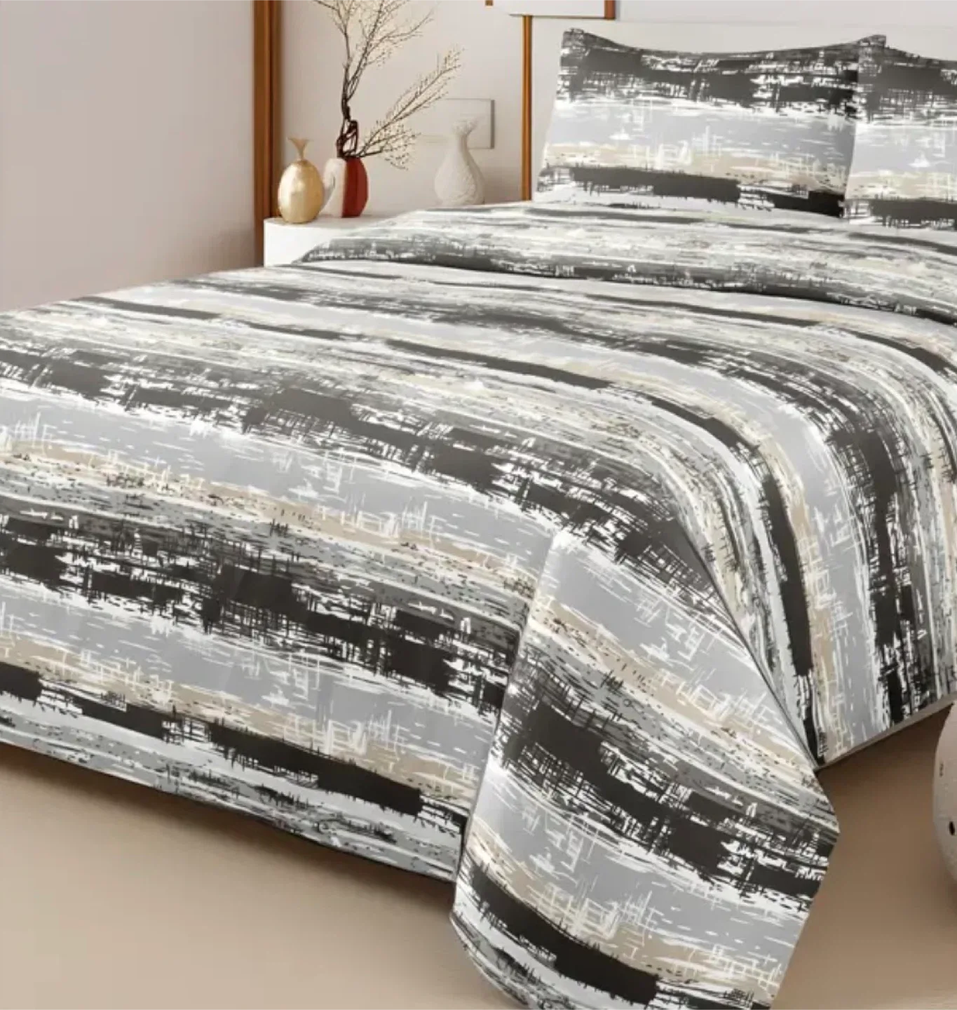 3 pieces Queen size duvet cover with pillowcases image indicator(5)