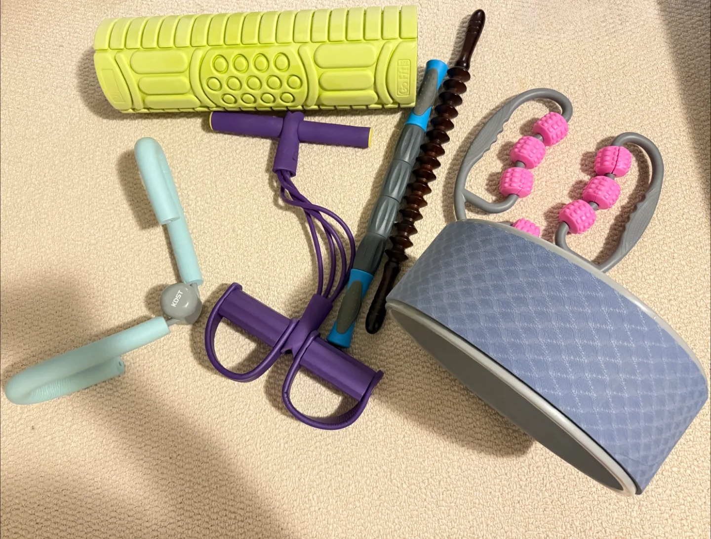 Variety of Exercise and Massage Tools