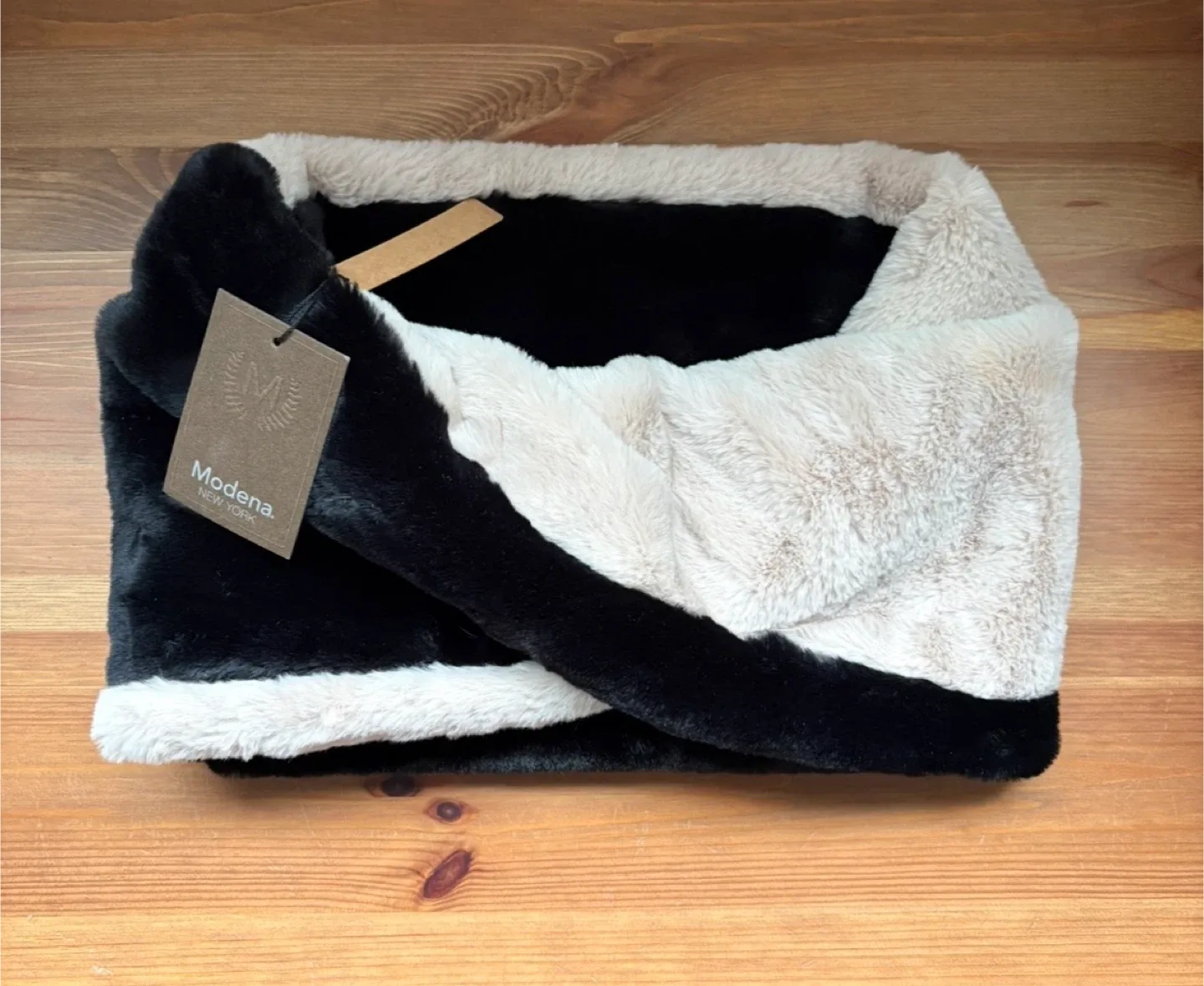 Modena New York Faux Fur Infinity Scarf NWT