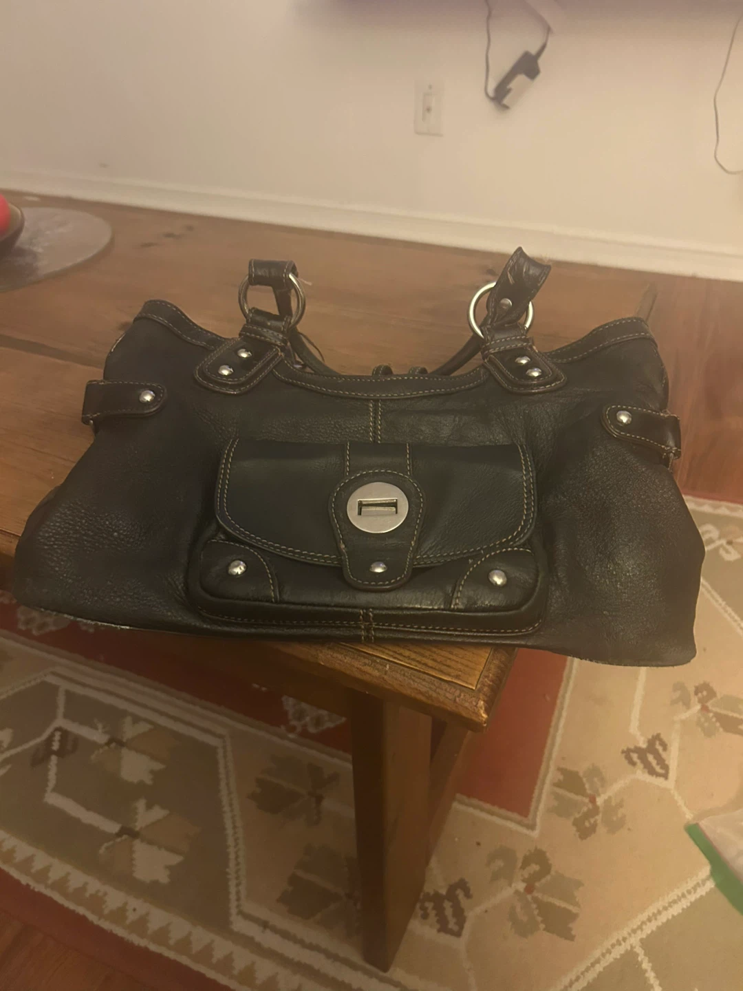 Danier Black Leather Satchel