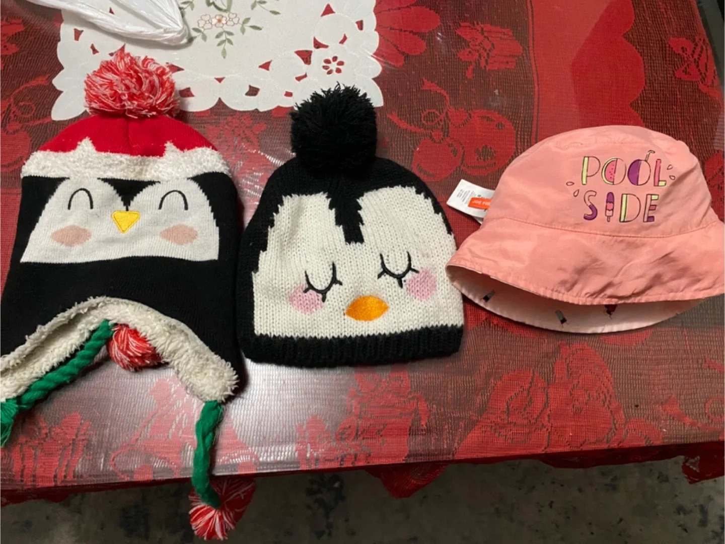 Kids Penguin & Pool Side Hats - Bundle