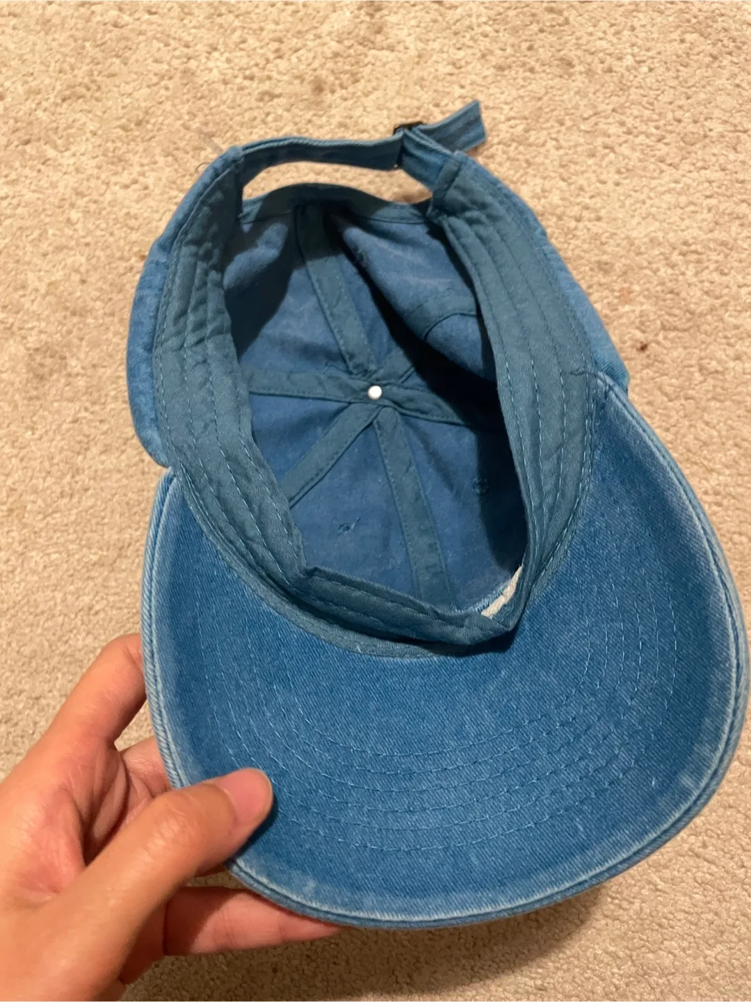 Minecraft Creeper Blue Baseball Cap image indicator(3)