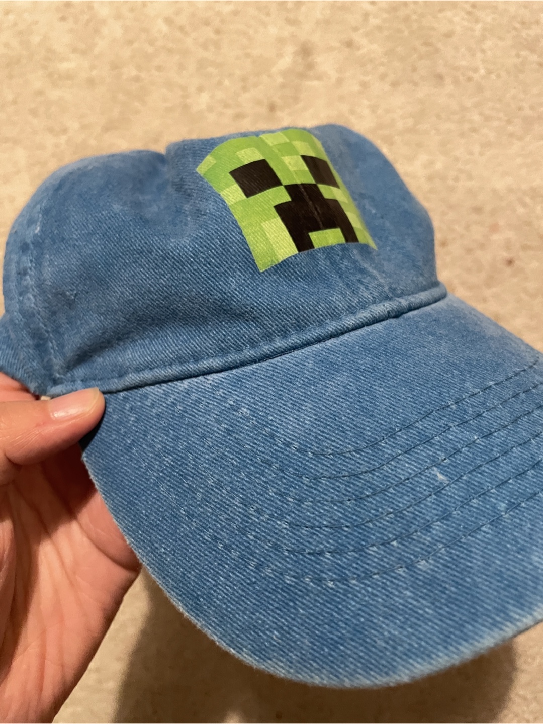 Minecraft Creeper Blue Baseball Cap - photo 5