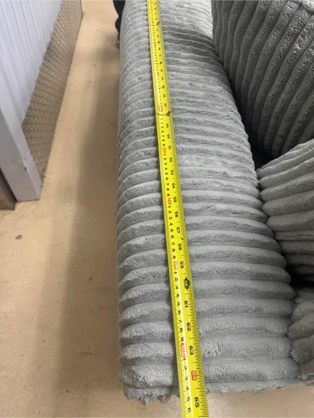 Grey Corduroy Sectional Sofa image indicator(9)