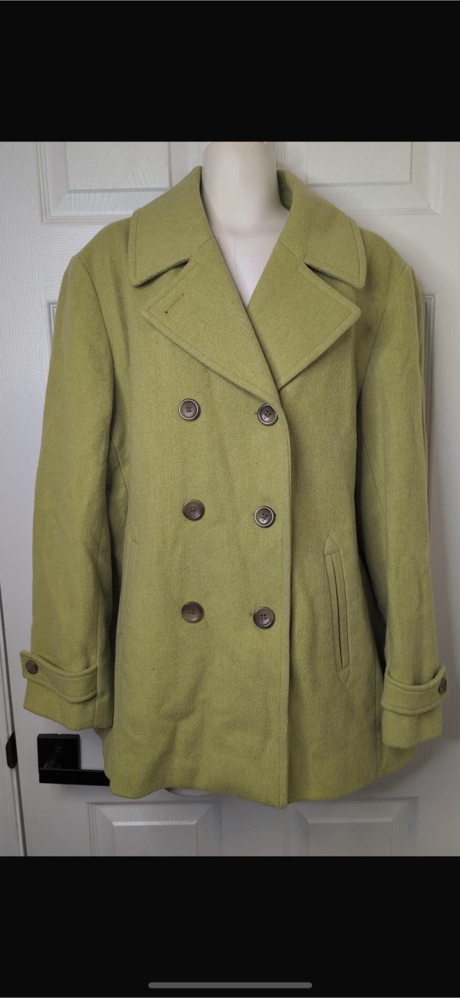 NEW! Lands' End Wool Blend Pea Coat - Size 16 - photo 4