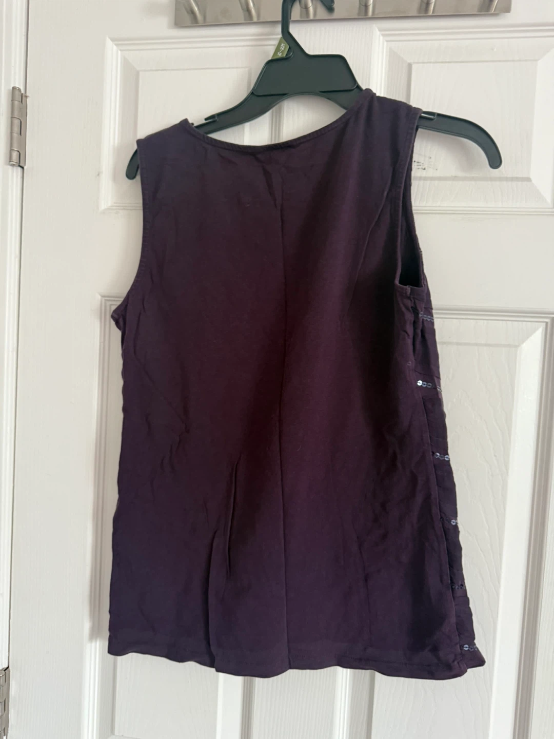 Ann Taylor Loft Purple Sequin Tank - Size M - photo 3