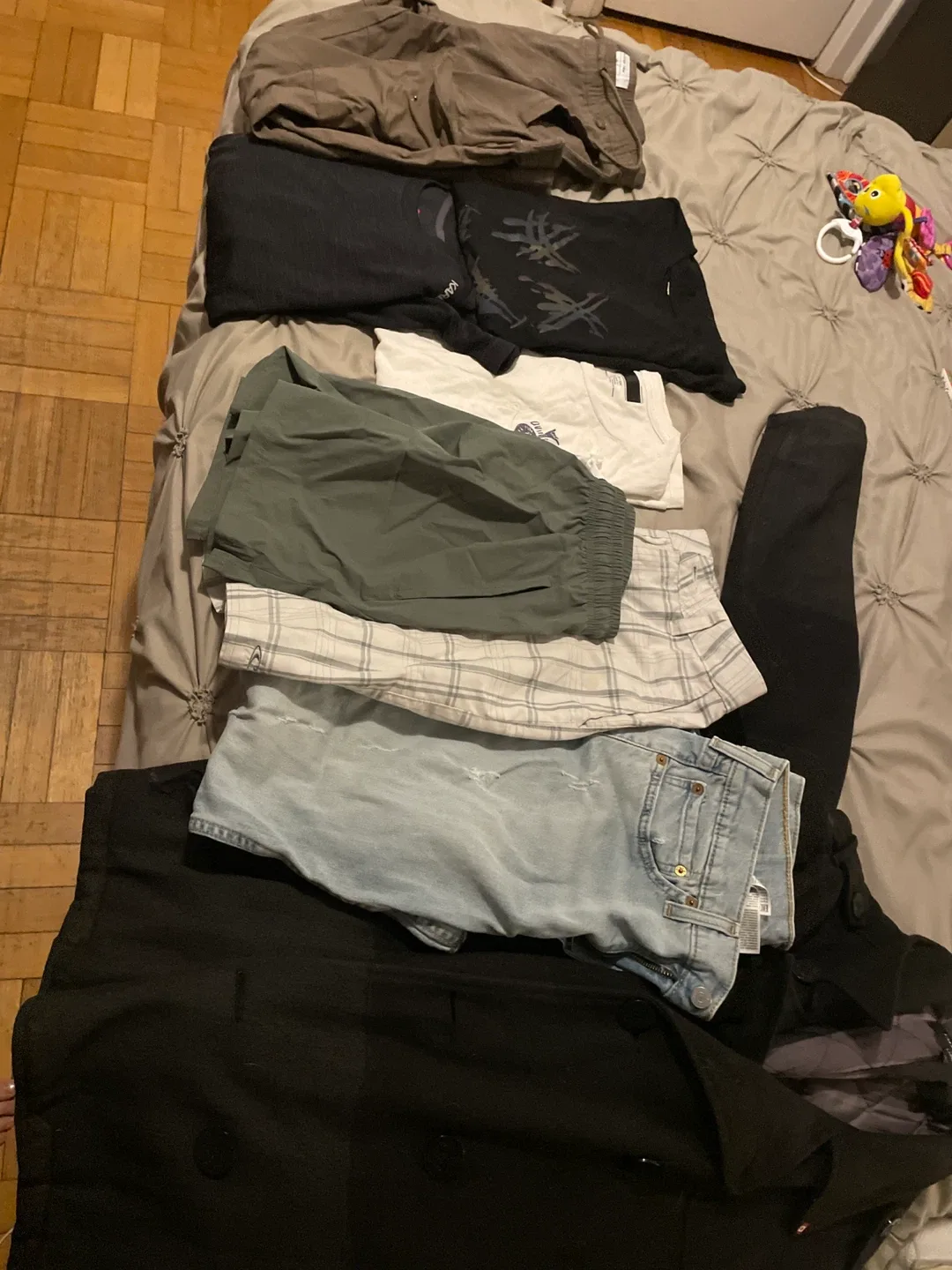 Men's Clothing Bundle - Jeans, Shorts, Shirts, Coat