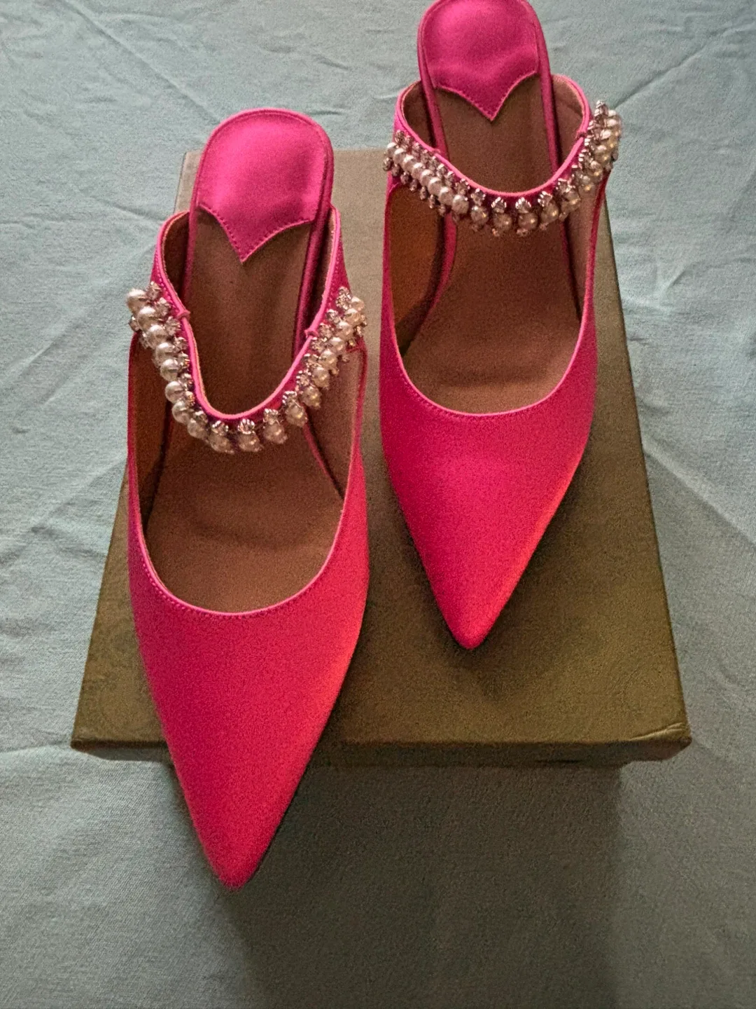 Pink Embellished Heels